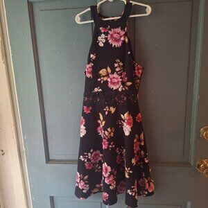 no boundaries black dress with flowers